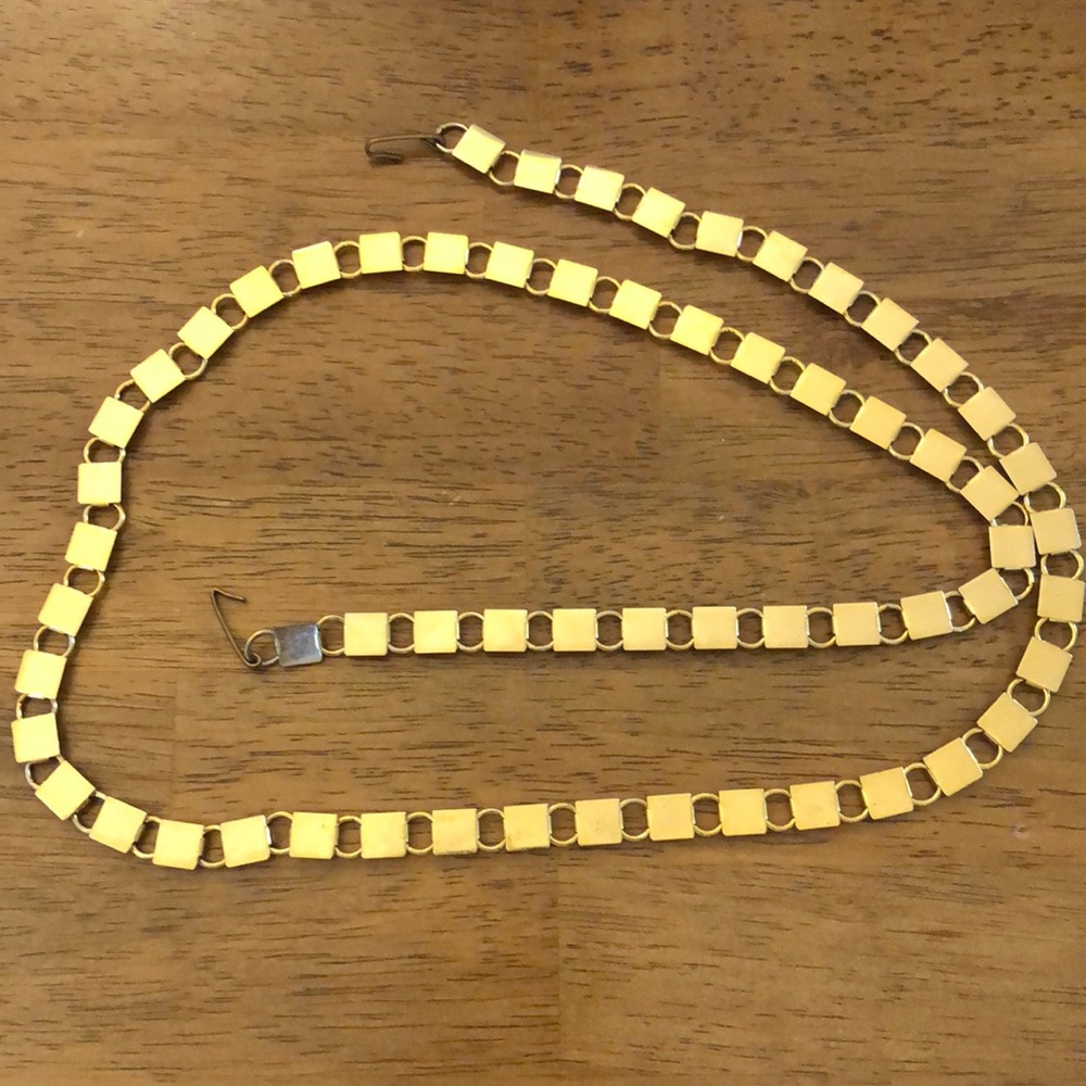 Gold Tone Reversible Belt